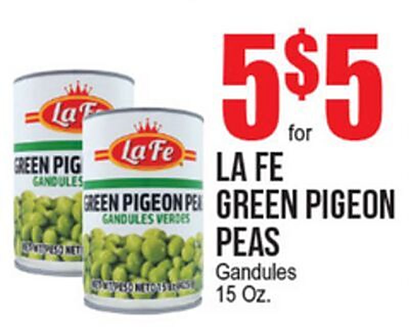 LA FE GREEN PIGEON PEAS - Extra Supermarket weekly ad deal