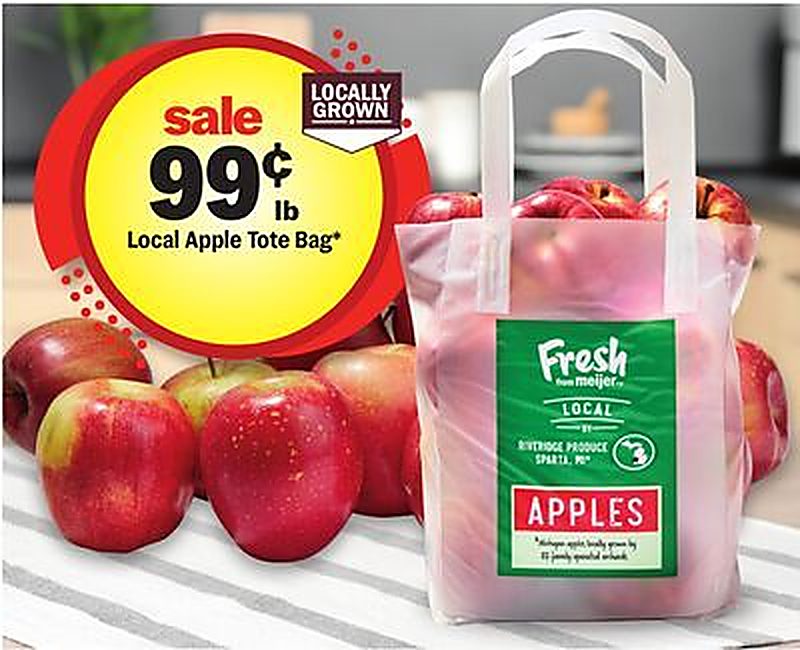 Local Apple Tote Bag* - Meijer weekly ad deal