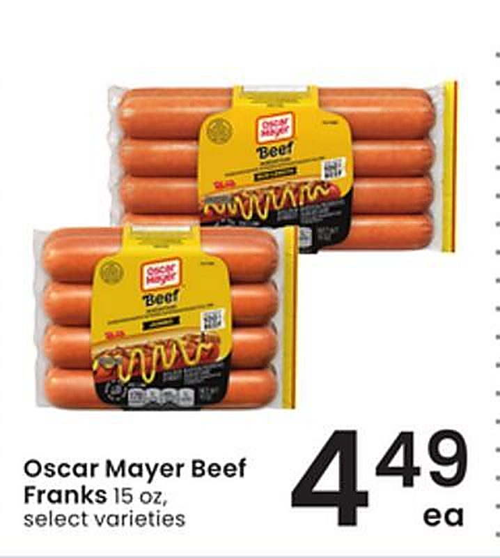 Oscar Mayer Beef Franks - Albertsons weekly ad deal
