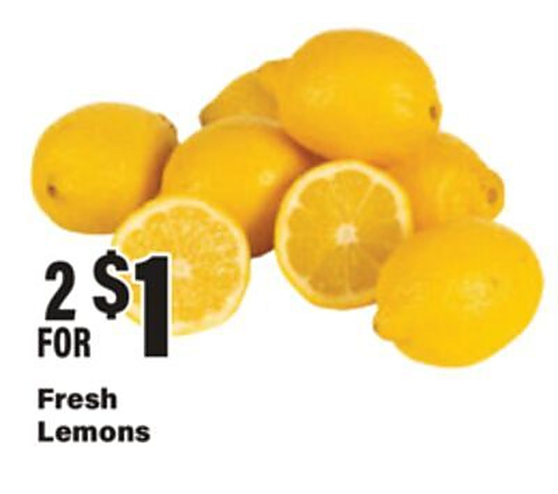 Fresh Lemons - Big Y weekly ad deal