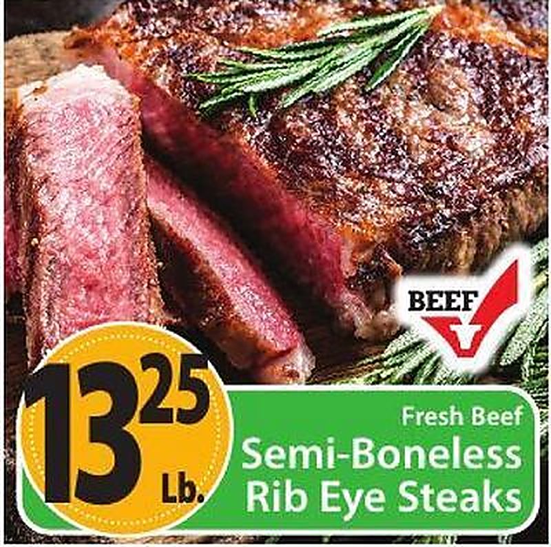 Semi-Boneless Rib Eye Steaks - West Side Marketplace weekly ad deal
