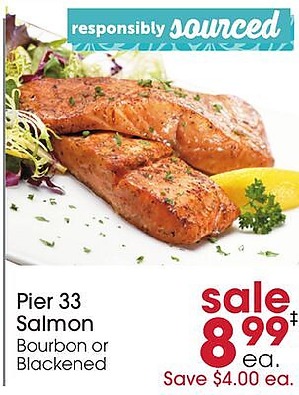 Pier 33 Salmon - Giant Eagle weekly ad deal