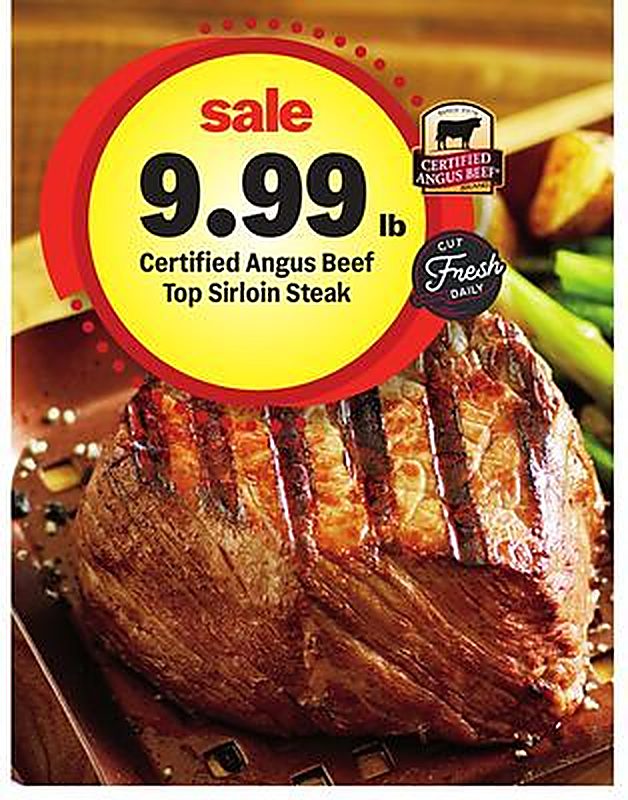 Certified Angus Beef Top Sirloin Steak - Meijer weekly ad deal