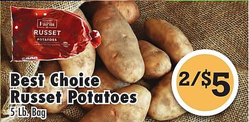 Best Choice Russet Potatoes - Superlo Foods weekly ad deal