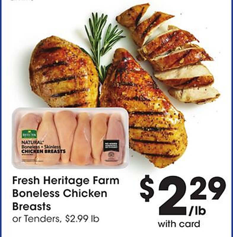 Fresh Heritage Farm Boneless Chicken Breasts - JayC Food Stores weekly ad deal