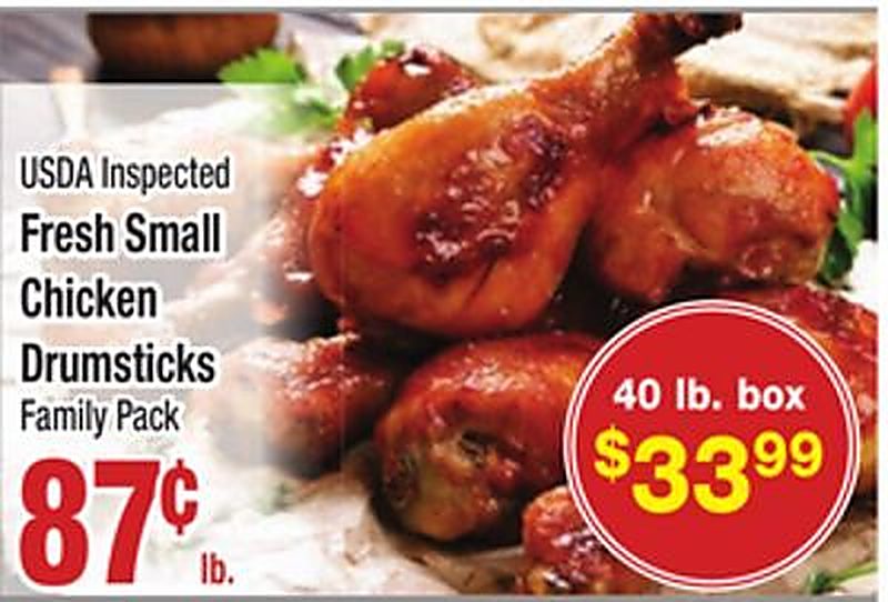 Fresh Small Chicken Drumsticks - Food Pride Market weekly ad deal