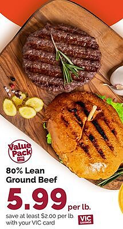 80% Lean Ground Beef - Harris Teeter weekly ad deal