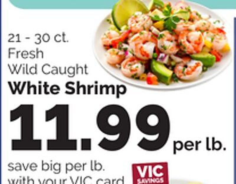 White Shrimp - Harris Teeter weekly ad deal