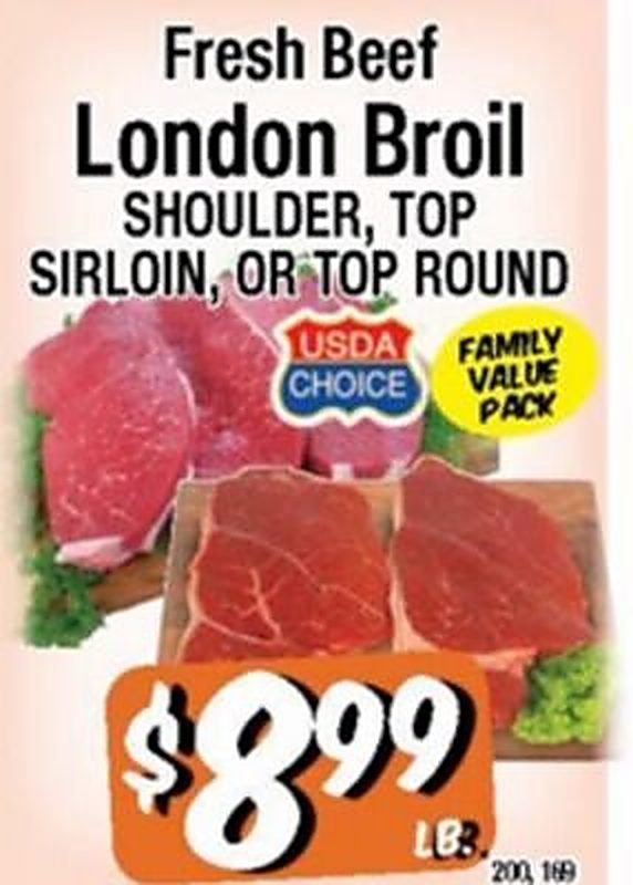 Fresh Beef London Broil - Western Beef weekly ad deal