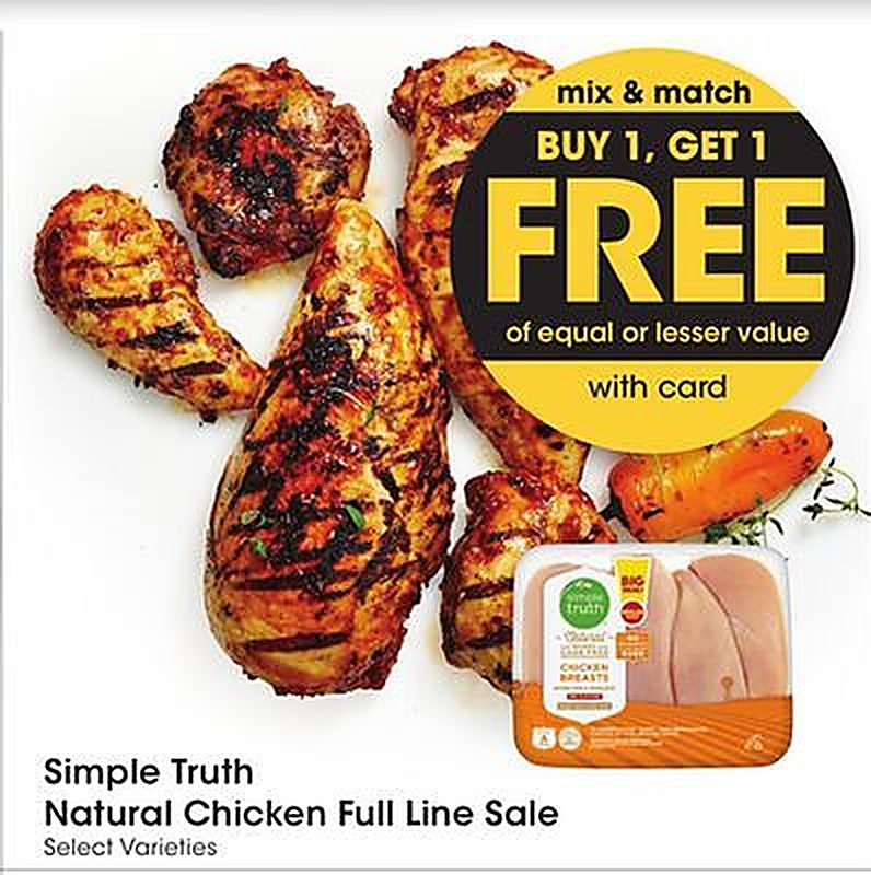 Simple Truth Natural Chicken Full Line Sale