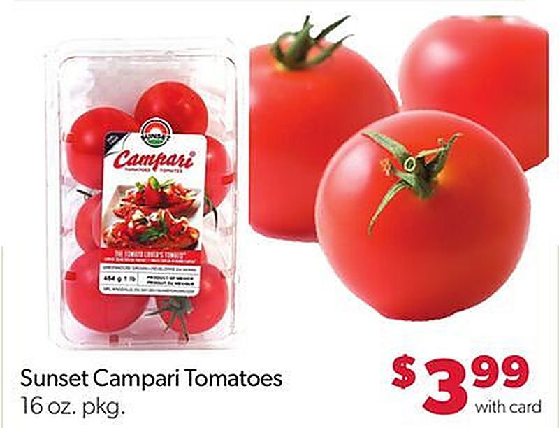 Sunset Campari Tomatoes - VG’s Grocery weekly ad deal