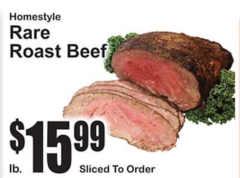 Homestyle Rare Roast Beef - Superfresh weekly ad deal