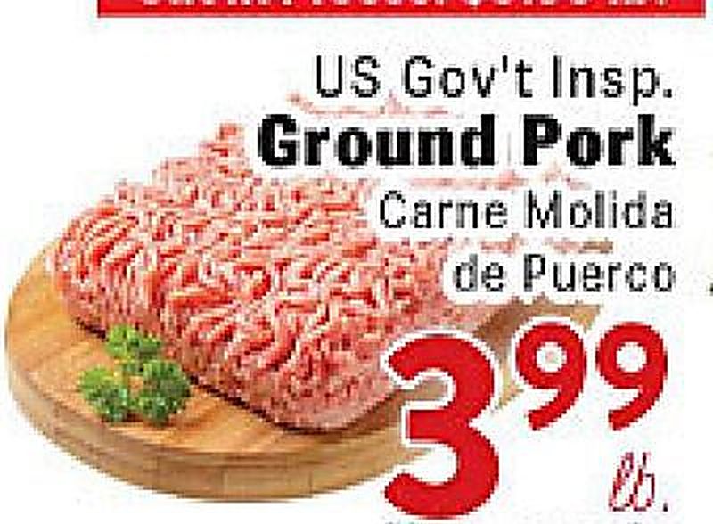 US Gov't Insp. Ground Pork - Rio Valley Market weekly ad deal