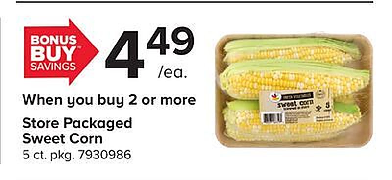 Store Packaged Sweet Corn - Giant Food Stores weekly ad deal