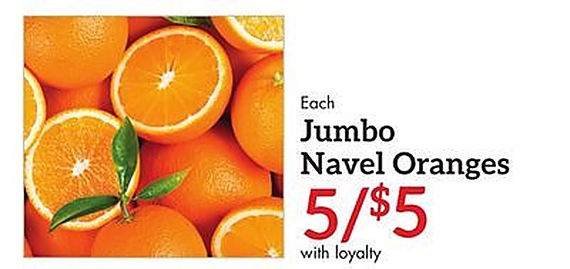 Jumbo Navel Oranges - Needler's Fresh Market weekly ad deal