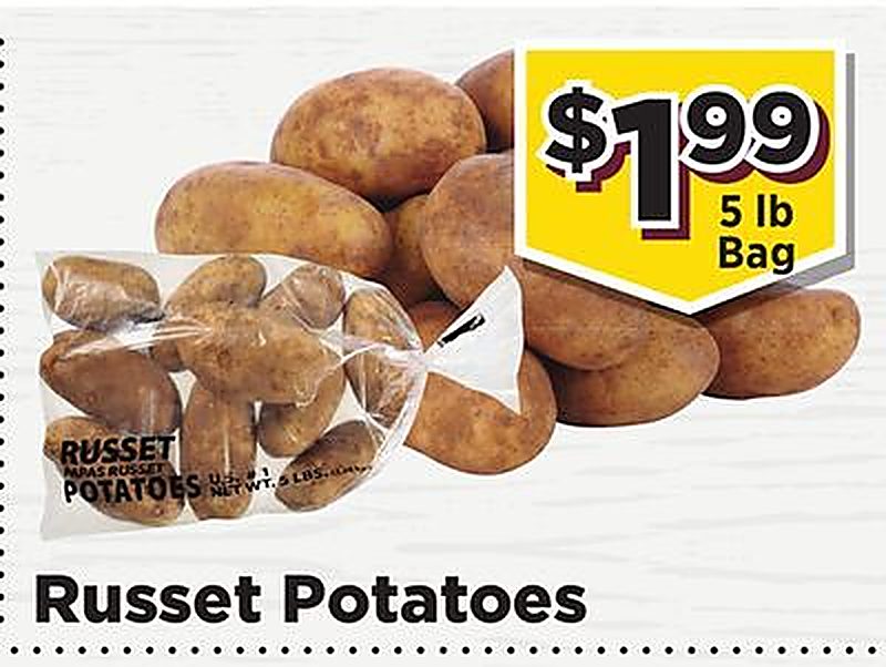 Russet Potatoes - Food town Texas weekly ad deal