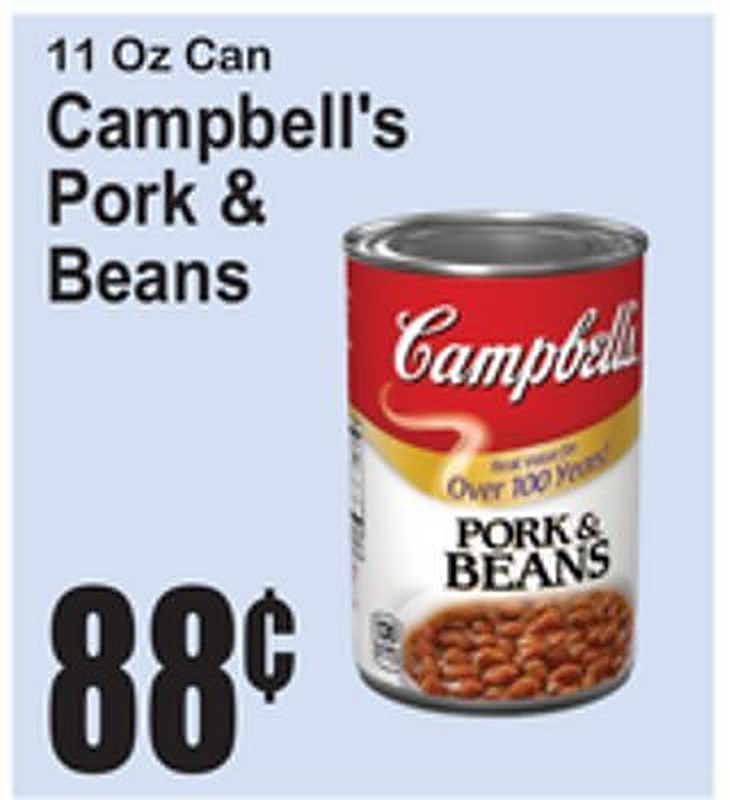 Campbell's Pork & Beans - Superfresh weekly ad deal