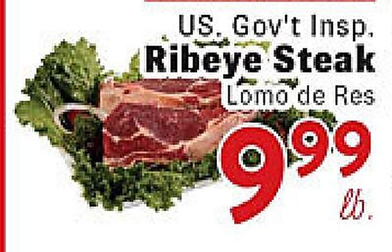 US. Gov't Insp. Ribeye Steak - Rio Valley Market weekly ad deal