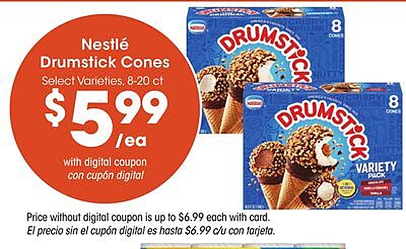 Nestlé Drumstick Cones - Ralphs weekly ad deal