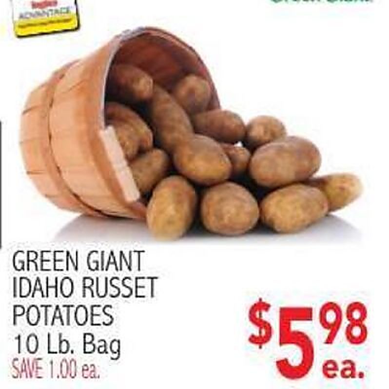 GREEN GIANT IDAHO RUSSET POTATOES - Ingles Markets weekly ad deal