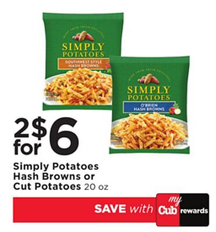 Hash Browns or Cut Potatoes - Cub Foods weekly ad deal