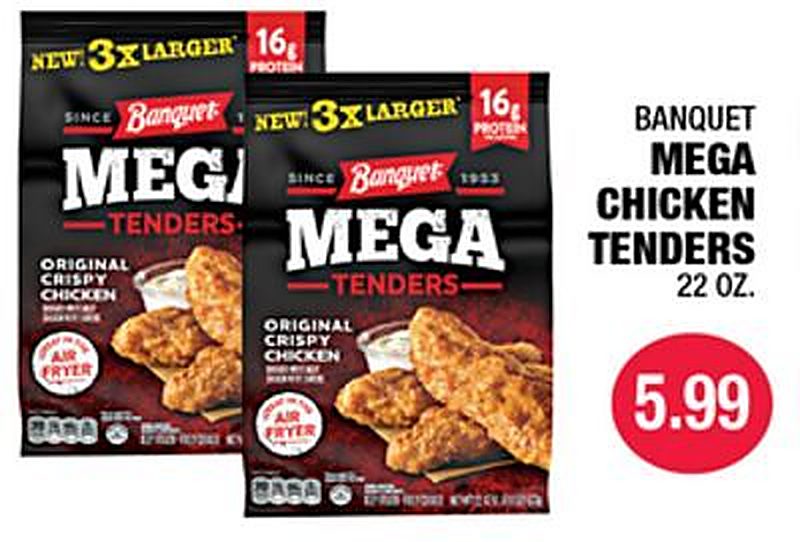 BANQUET MEGA CHICKEN TENDERS - Carnicerias Jimenez weekly ad deal