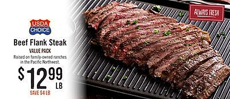 Beef Flank Steak - Haggen Food & Pharmacy weekly ad deal