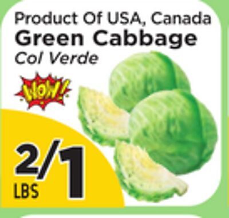 Green Cabbage - Presidente Supermarketss weekly ad deal
