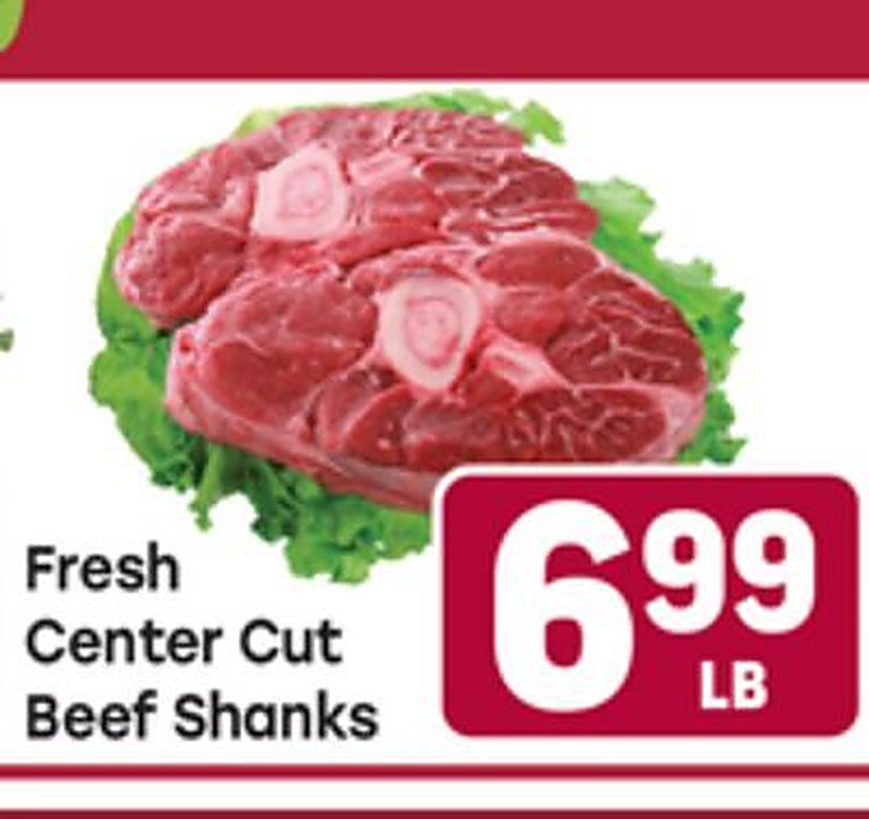 Fresh Center Cut Beef Shanks - Tony's Fresh Market weekly ad deal