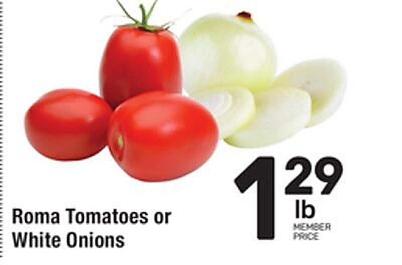 Roma Tomatoes or White Onions - Tom Thumb weekly ad deal