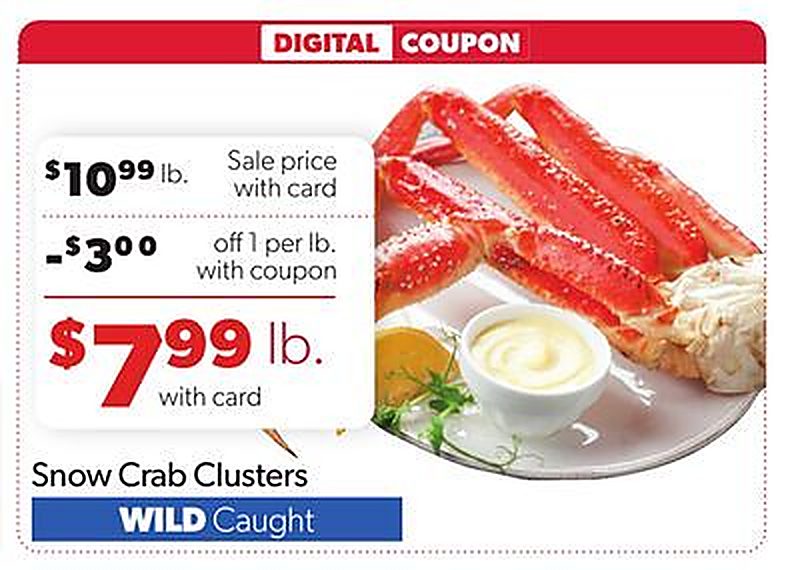 Snow Crab Clusters - VG’s Grocery weekly ad deal