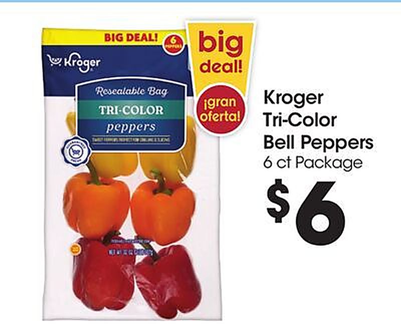 Kroger Tri-Color Bell Peppers - Foods Co weekly ad deal