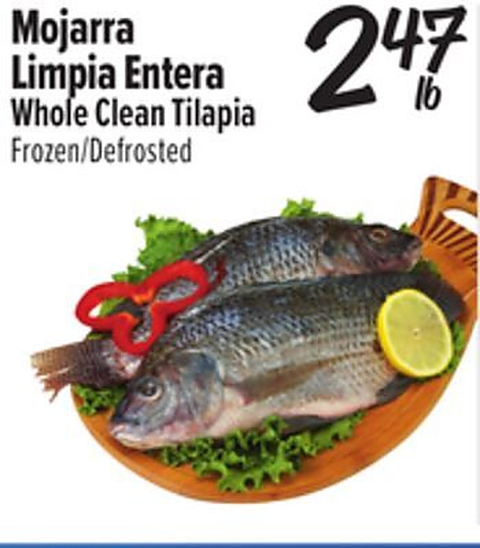 Whole Clean Tilapia - El Super weekly ad deal