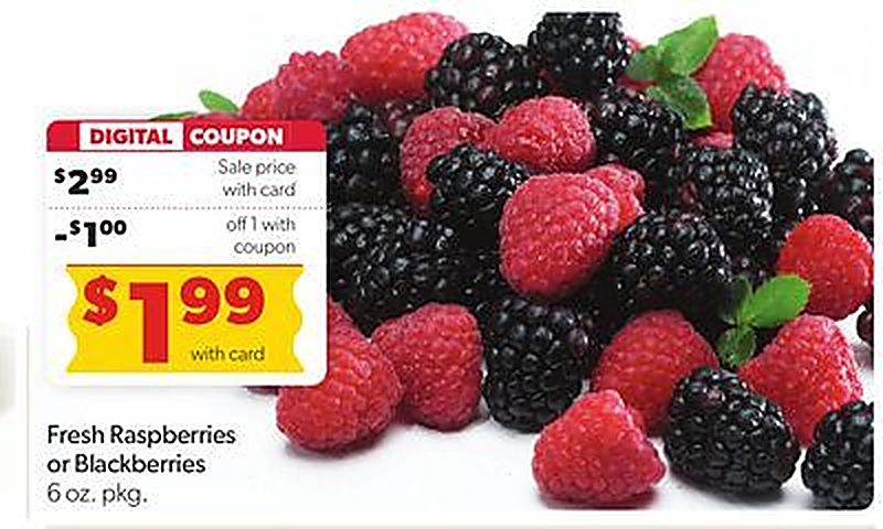 Fresh Raspberries or Blackberries - VG’s Grocery weekly ad deal