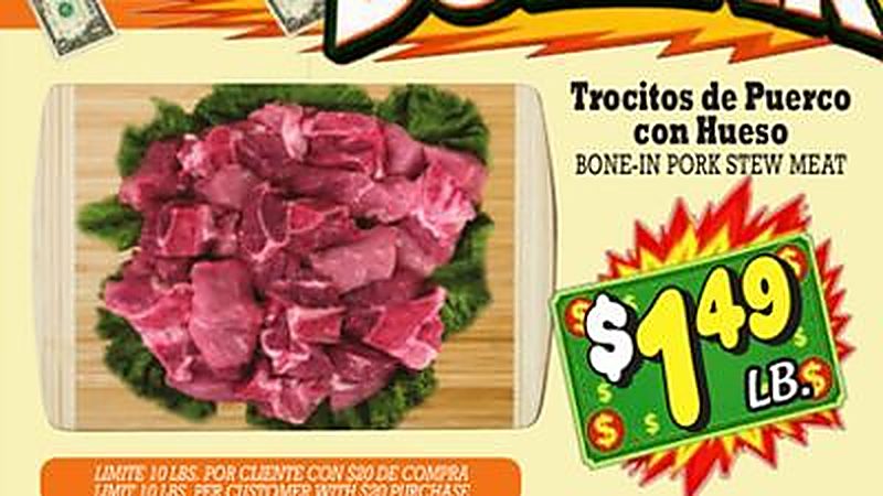 BONE-IN PORK STEW MEAT - La Michoacana Meat Market weekly ad deal