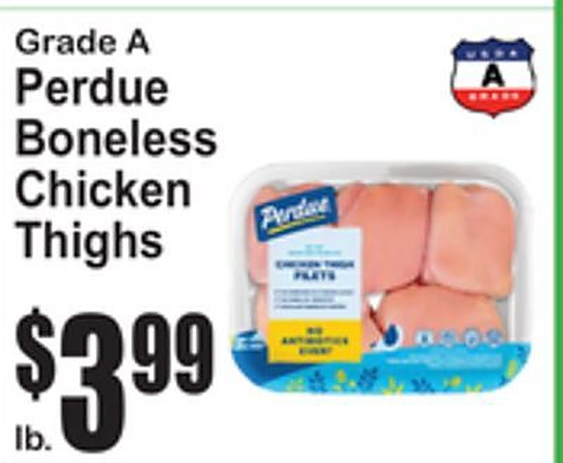 Perdue Boneless Chicken Thighs - Superfresh weekly ad deal