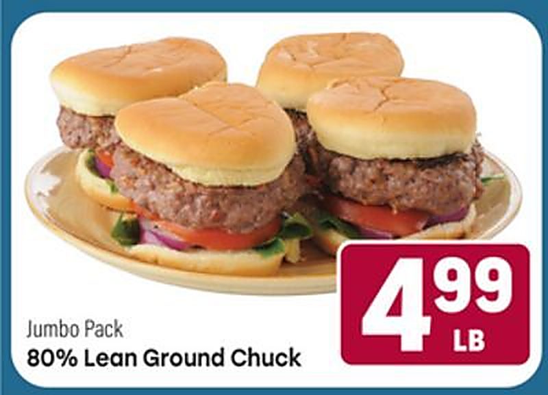 Jumbo Pack 80% Lean Ground Chuck - Tony's Fresh Market weekly ad deal