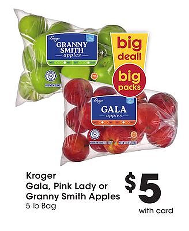 Kroger Gala, Pink Lady or Granny Smith Apples - Kroger weekly ad deal