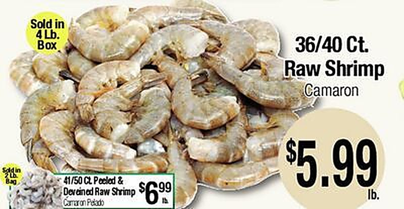 36/40 Ct. Raw Shrimp - Big Saver Foods weekly ad deal