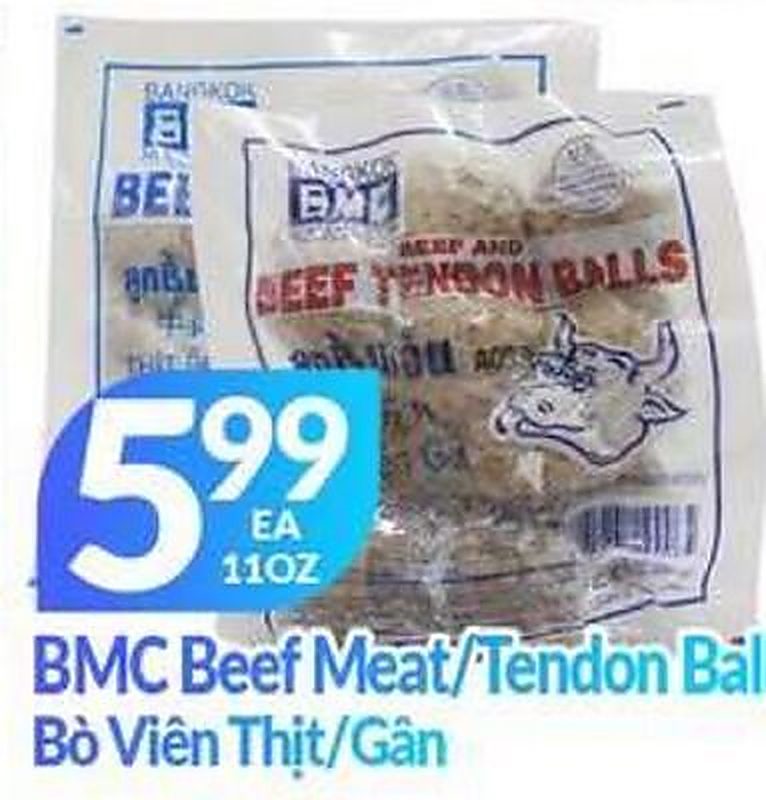 BMC Beef Meat/Tendon Balls - Lams Seafood Market weekly ad deal