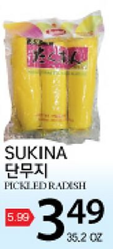 SUKINA PICKLED RADISH - Global Food weekly ad deal