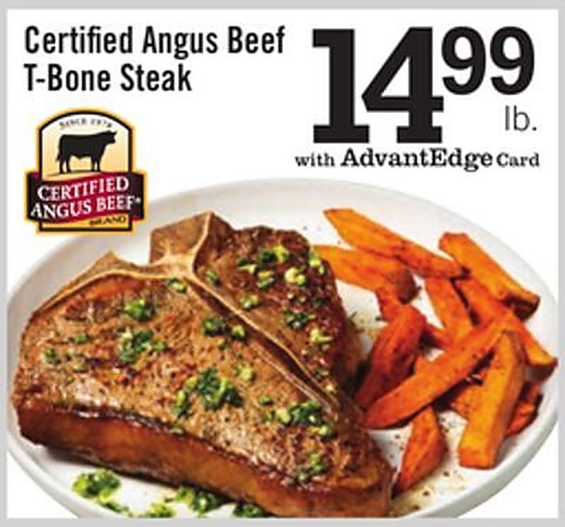 Certified Angus Beef T-Bone Steak - Price Chopper weekly ad deal