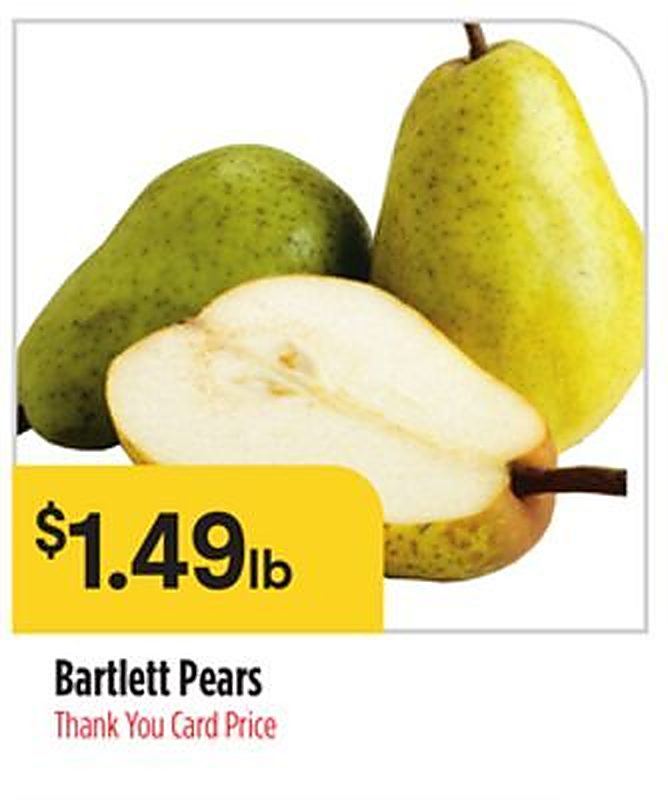 Bartlett Pears - Bashas weekly ad deal