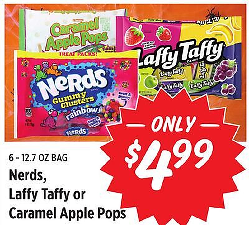 Nerds, Laffy Taffy or Caramel Apple Pops - Rouses Markets weekly ad deal
