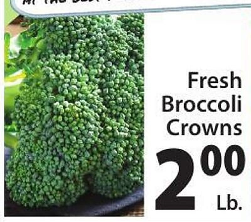 Fresh Broccoli Crowns - West Side Marketplace weekly ad deal