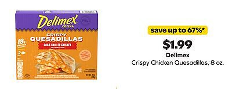 Delimex Crispy Chicken Quesadillas - Grocery Outlet weekly ad deal