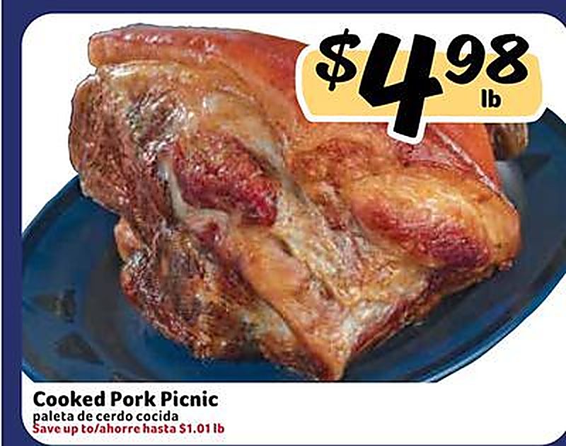 Cooked Pork Picnic / paleta de cerdo cocida - Fresco Y Mas weekly ad deal