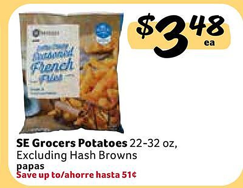 SE Grocers Potatoes / papas - Fresco Y Mas weekly ad deal