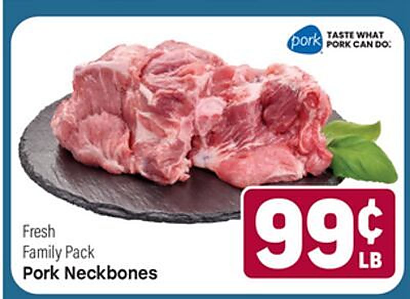 Fresh Family Pack Pork Neckbones - Tony's Fresh Market weekly ad deal