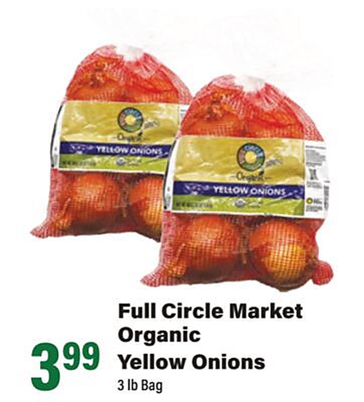 Full Circle Market Organic Yellow Onions - Big Y weekly ad deal